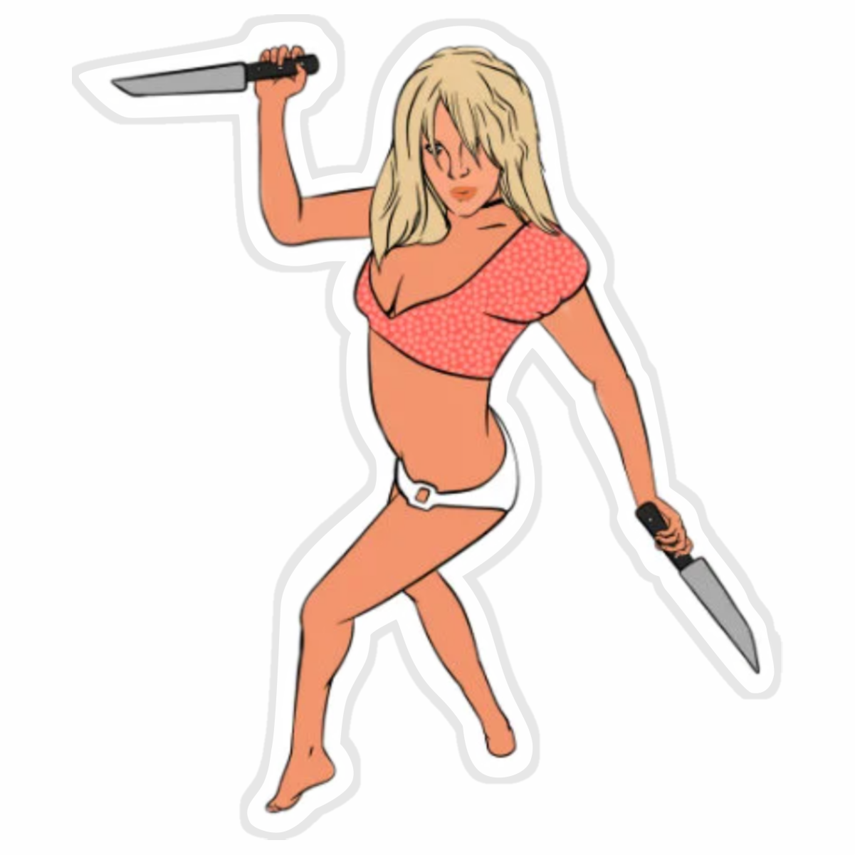 Britney Knife Dancing Sticker