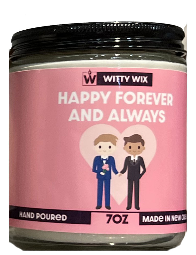 Happy Forever and Always Candle