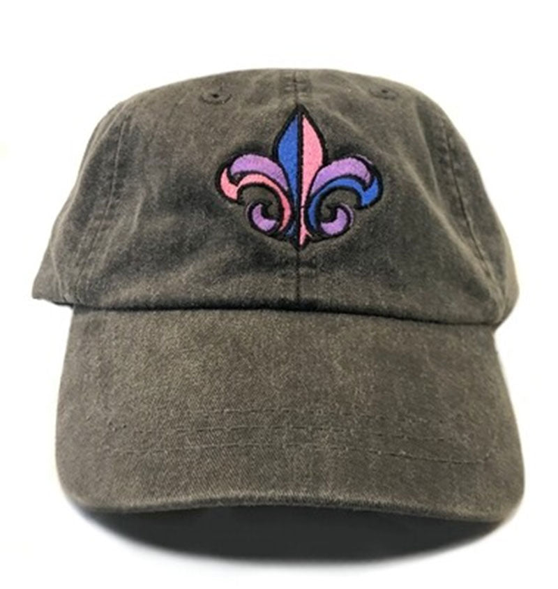 Bisxual Fleur-de-Lis Pigment Wash Cap