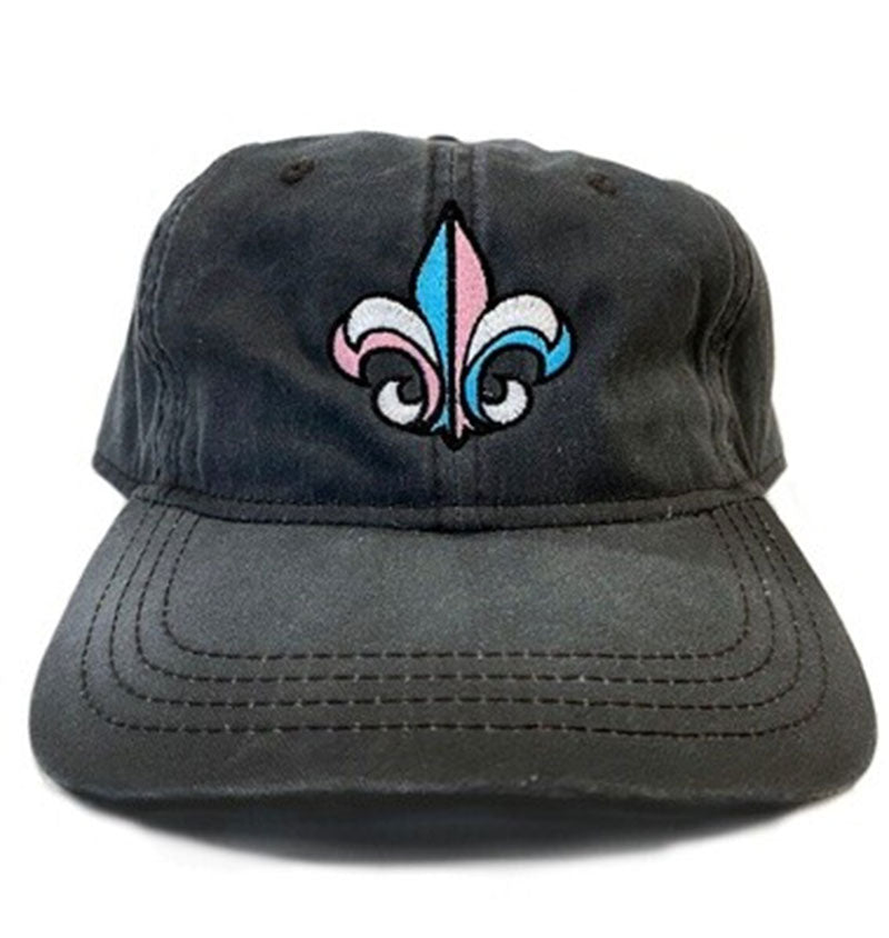 Trans Fleur-de-Lis Pigment Wash Cap