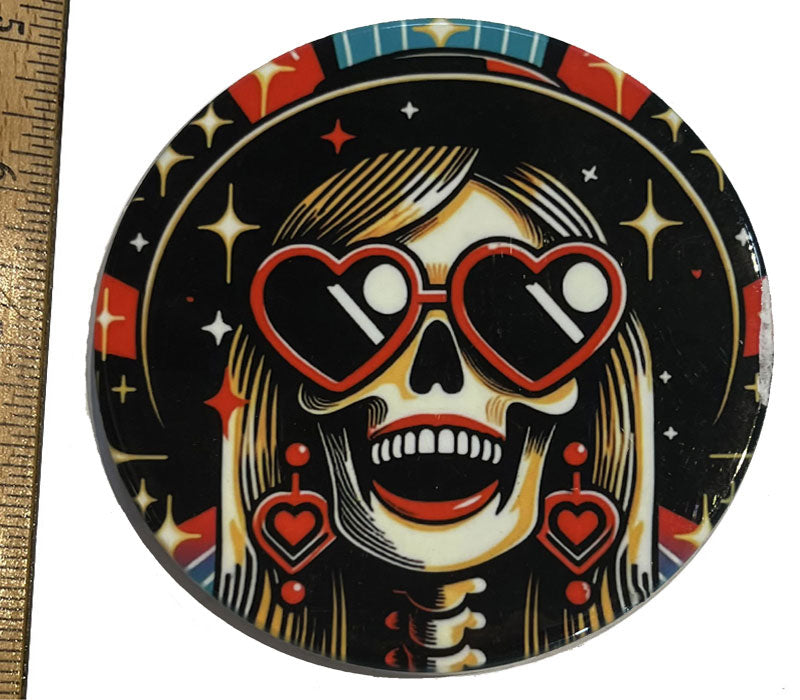 Dead But Killin' It Ceramic Coaster