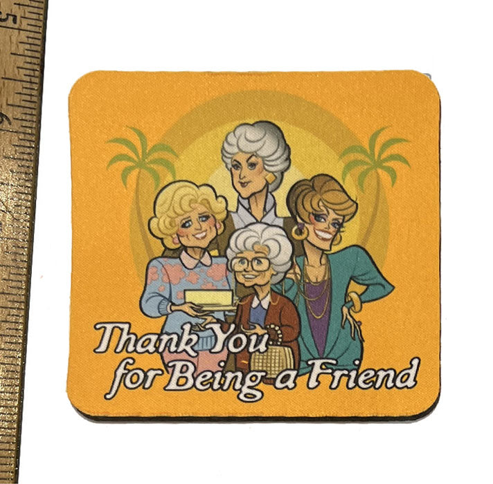Golden Girls Quartet Neoprene Coaster