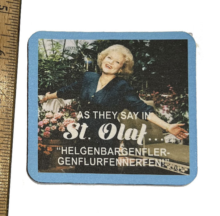 Golden Girls Rose Neoprene Coaster