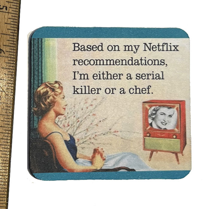 Based on My Netflix Neoprene Coaster