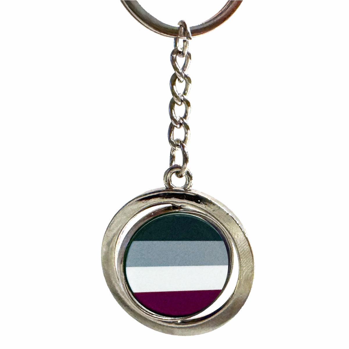 Asexual Spinning Keychain