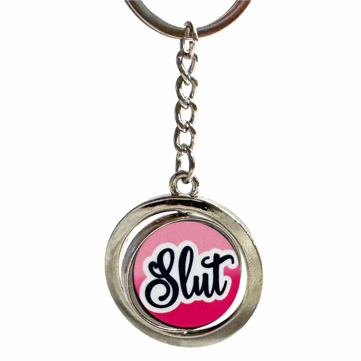 Slut Spinning Keychain