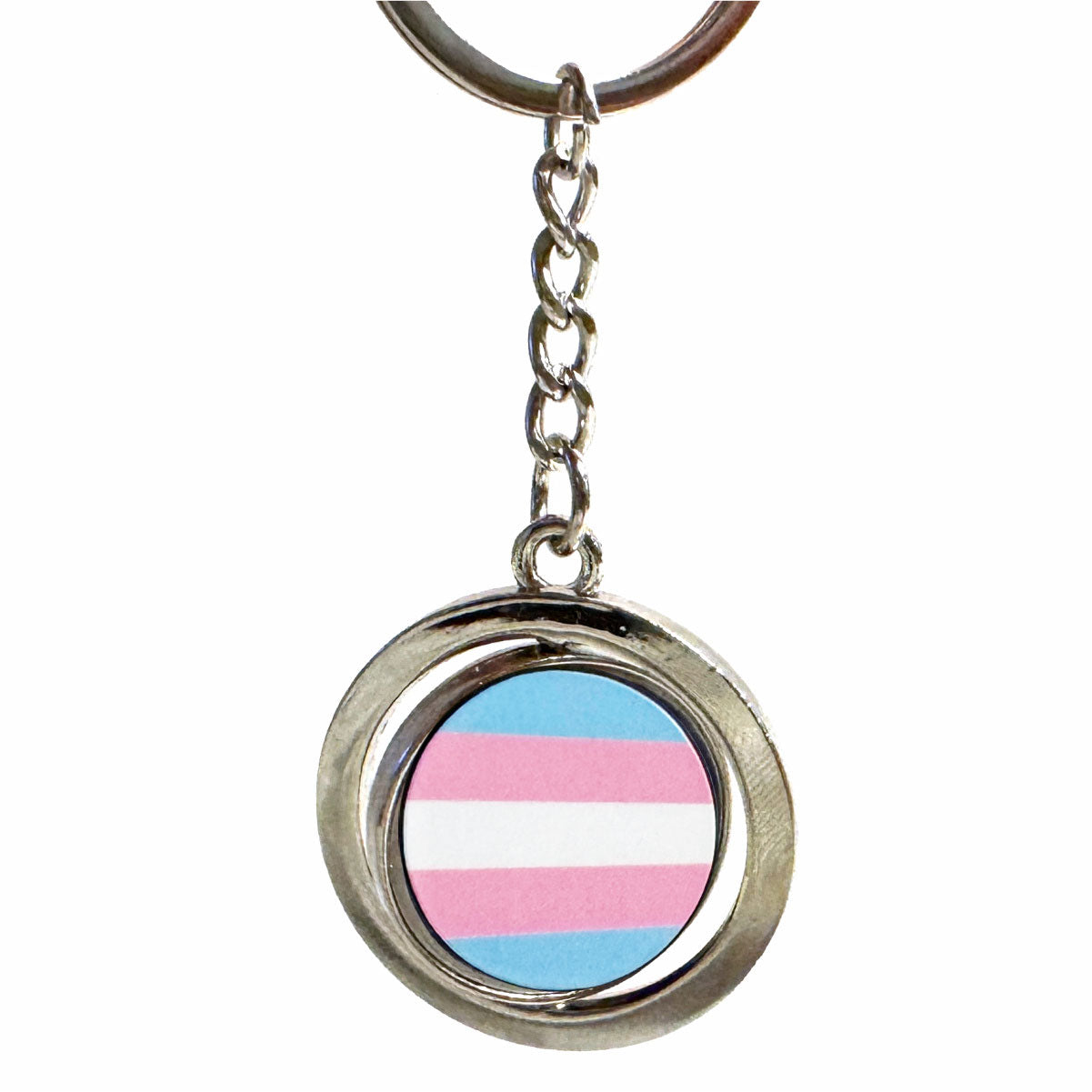 Transgender Spinning Keychain