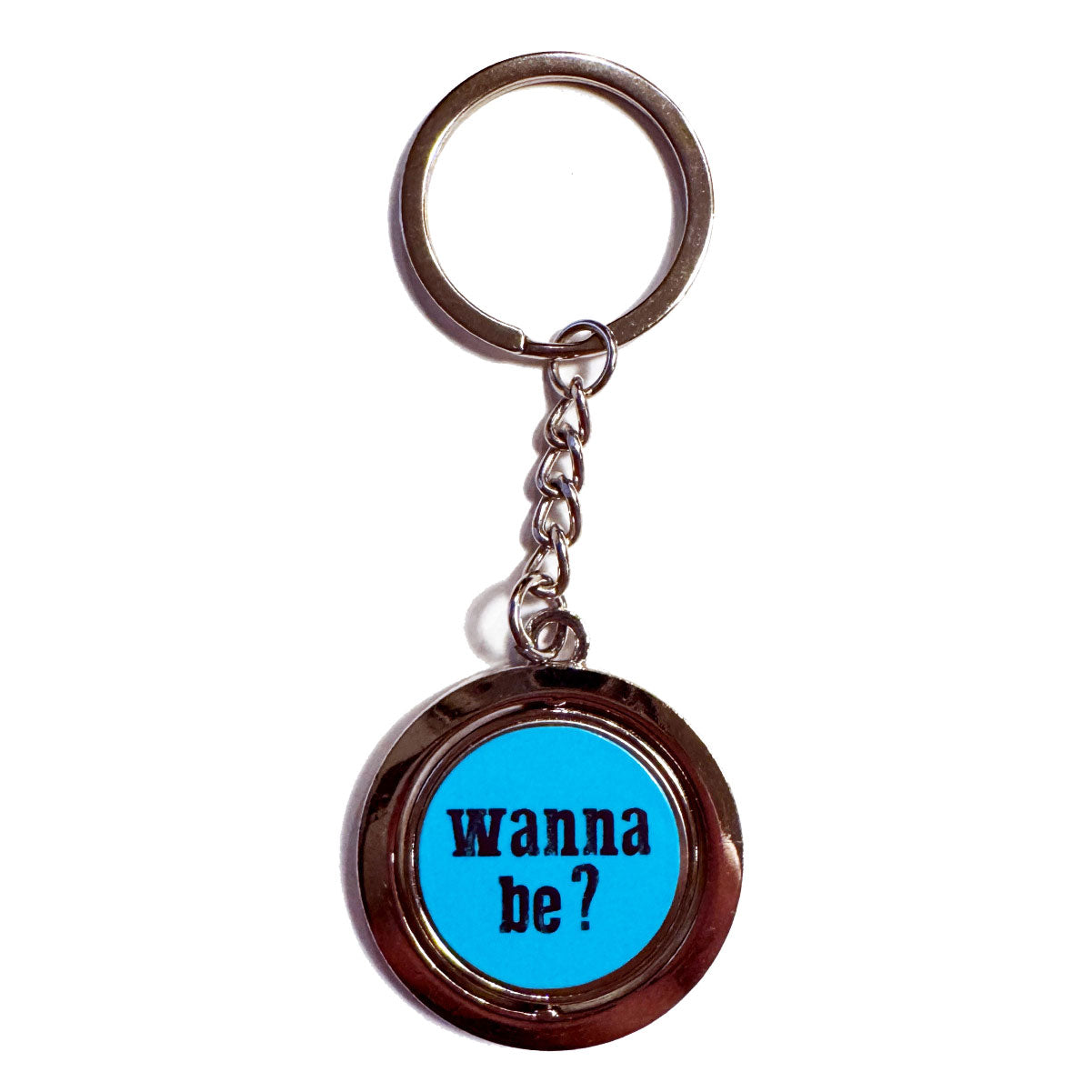 You Gay Bro Blue Spinning Keychain