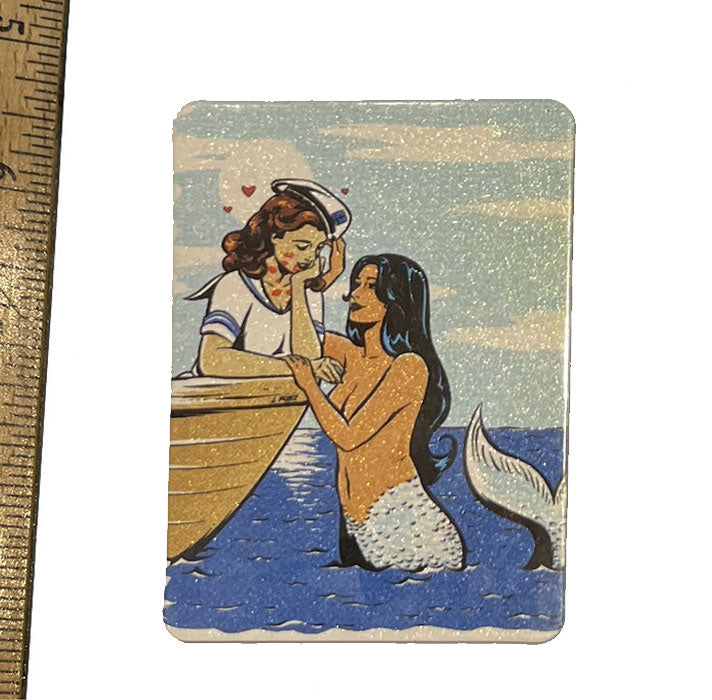 Mermaid and Sailor Magnet