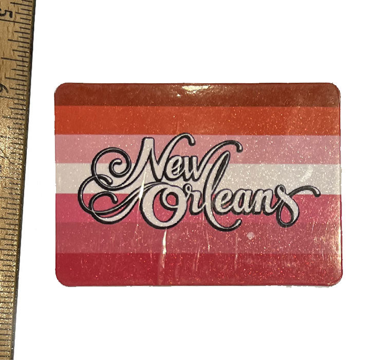 New Orleans Lesbian Flag Magnet