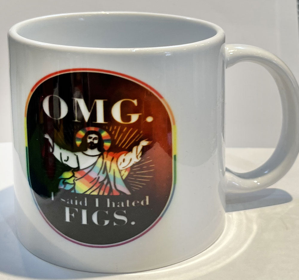 I Said I Hated Figs Mug Black Background