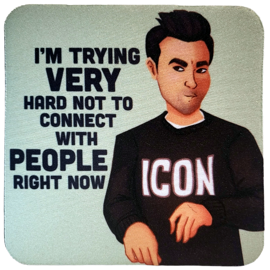 David Rose Neoprene Coaster