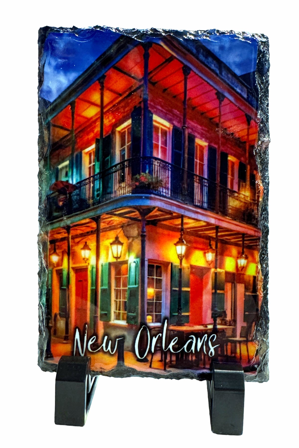 French Quarter Balcony Home Slate Tile