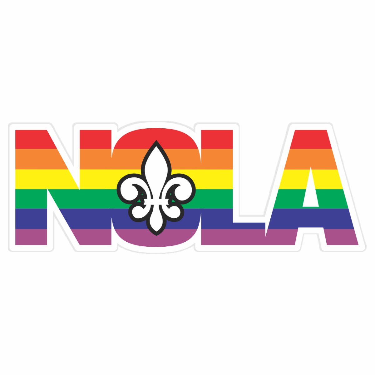 Rainbow NOLA Sticker