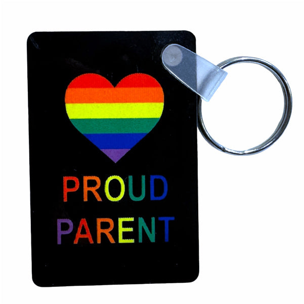 Proud Parent Plaque Keychain