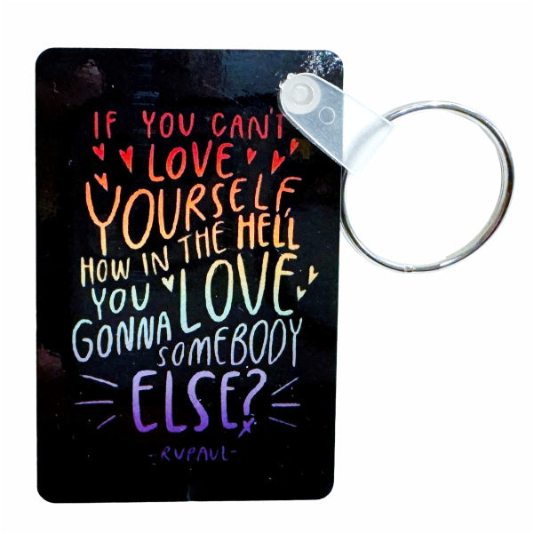 RuPaul Plaque Keychain