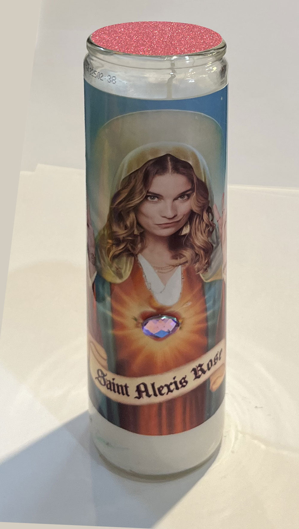 Saint Alexis Rose Candle