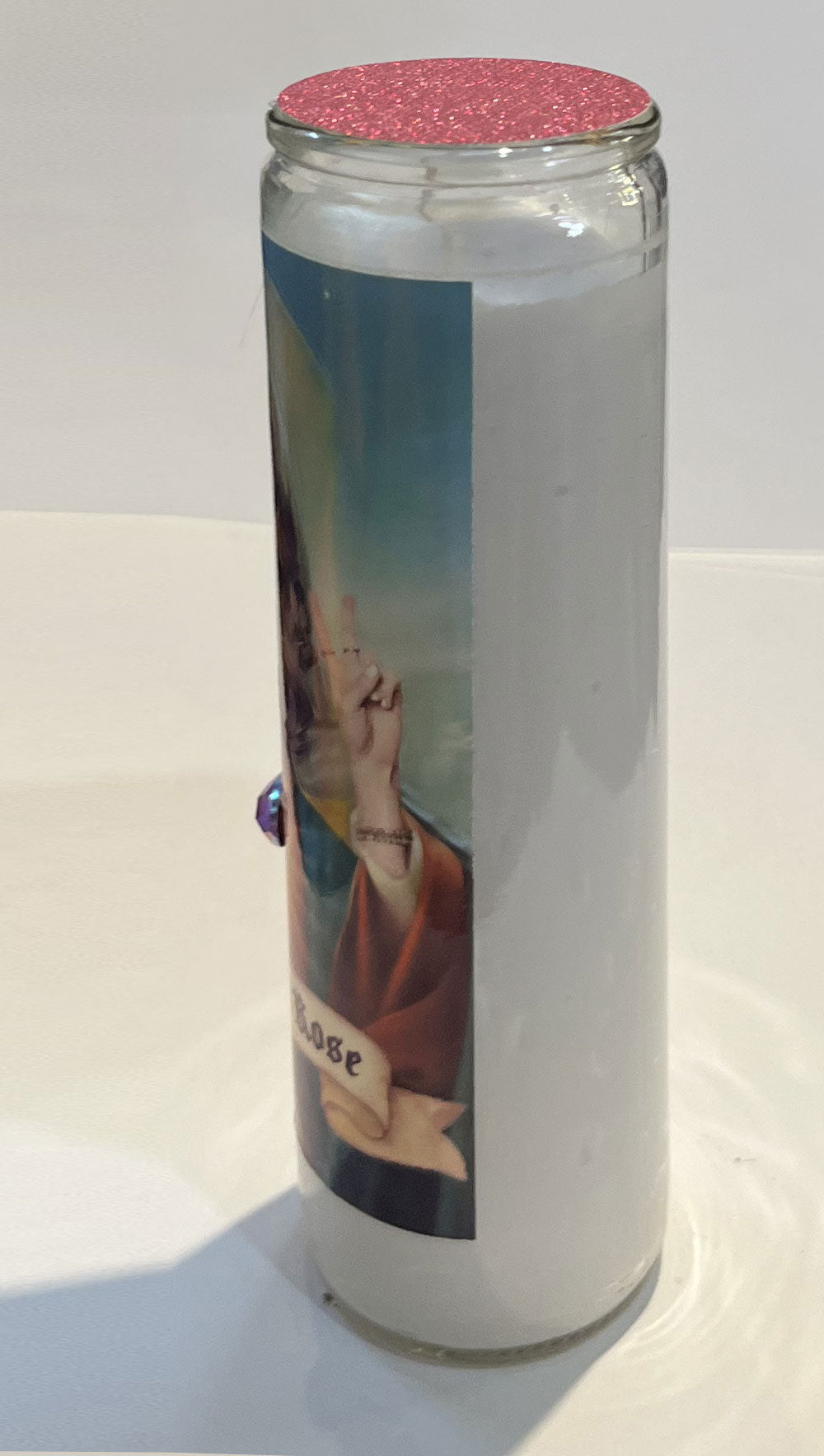 Saint Alexis Rose Candle