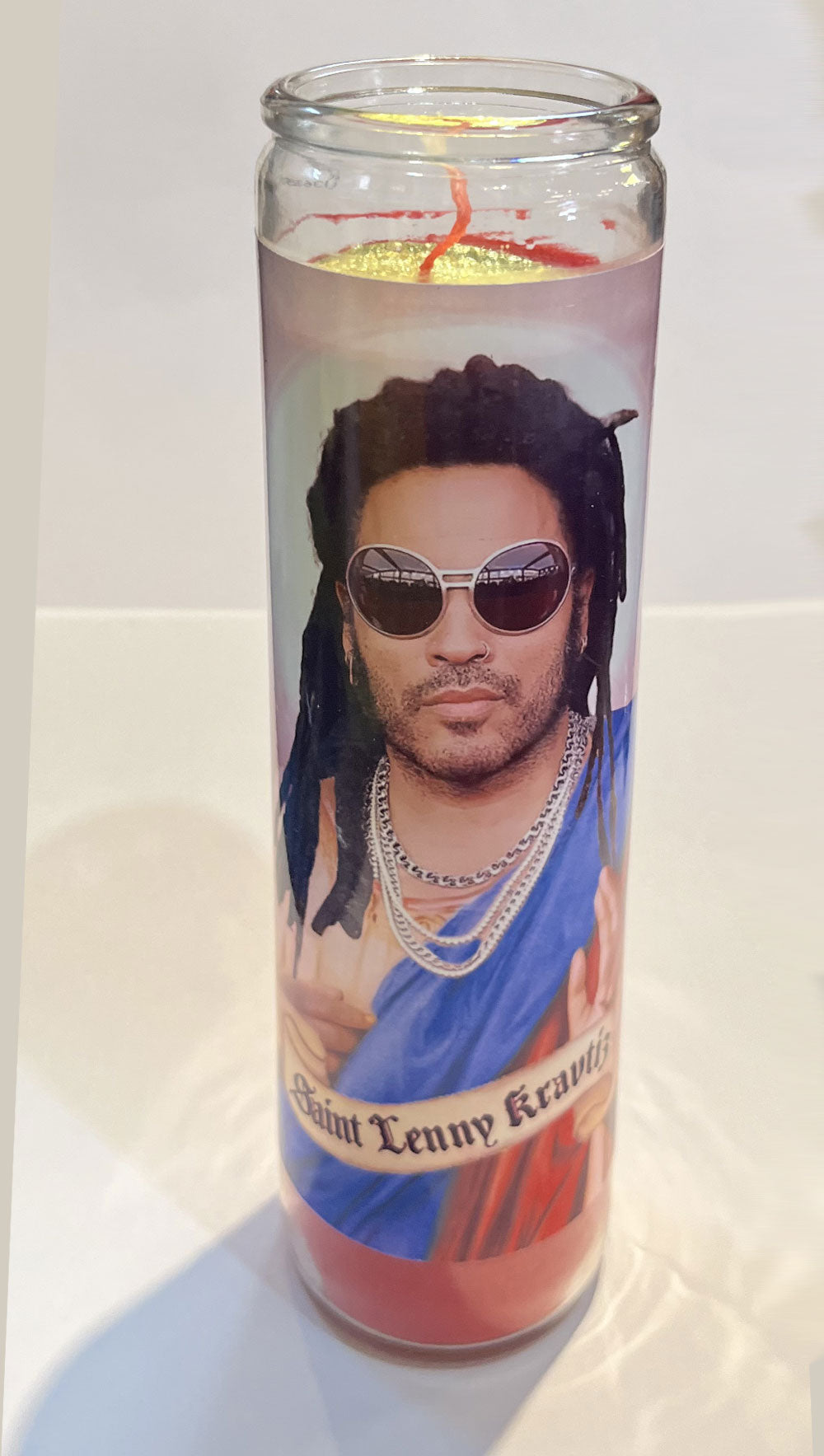 Saint Lenny Kravitz Candle