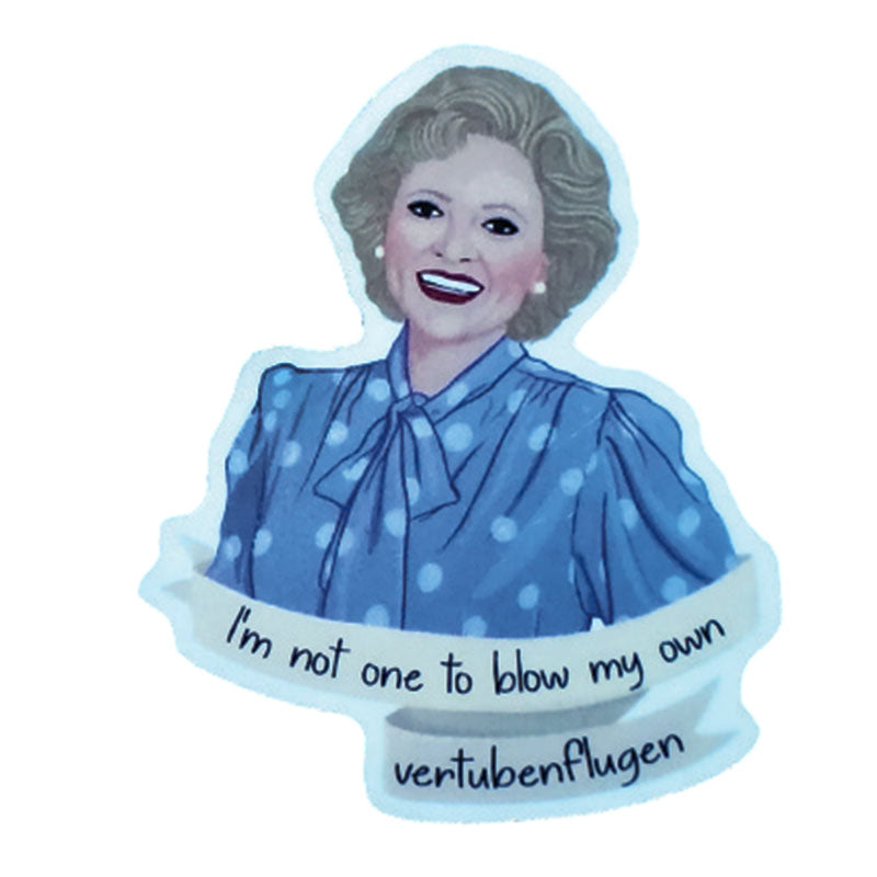 Rose Blow My Own Horn Sticker