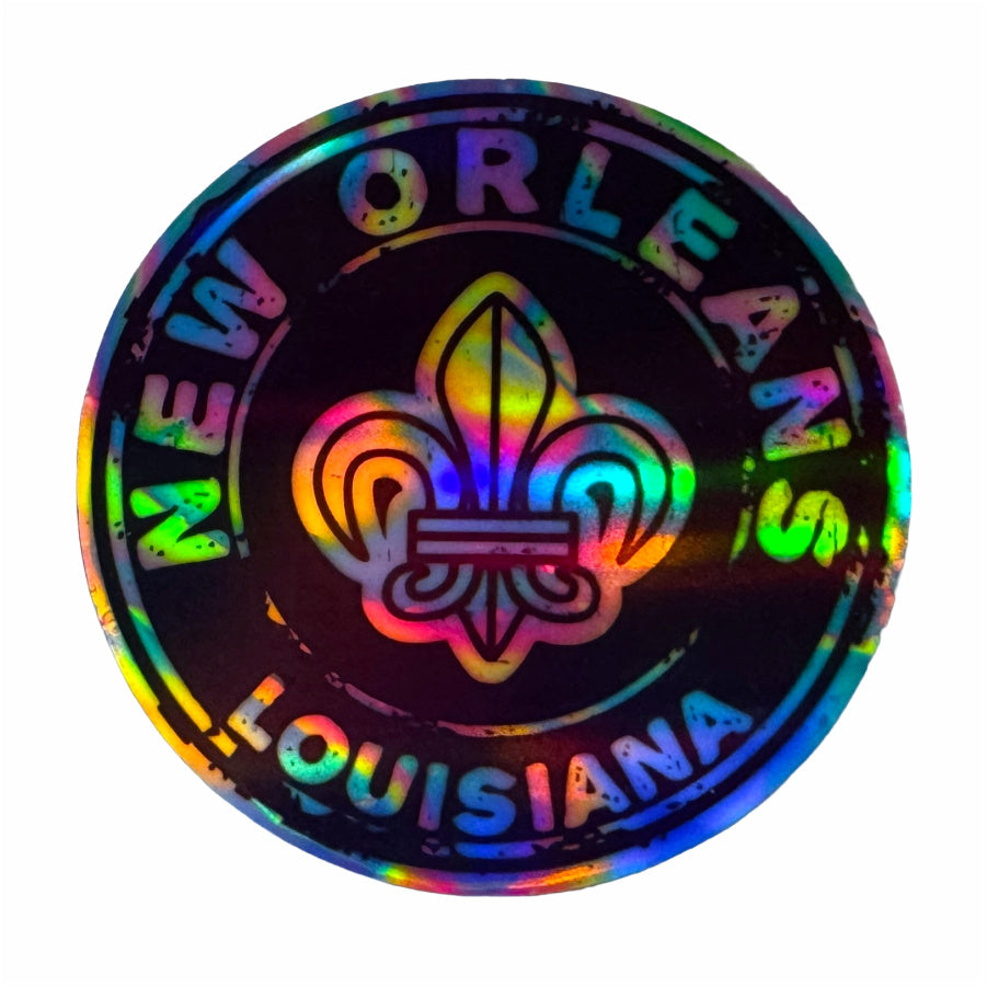 New Orleans Water Meter Holographic Sticker