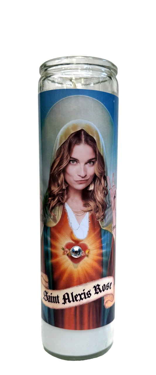 Saint Alexis Rose Candle