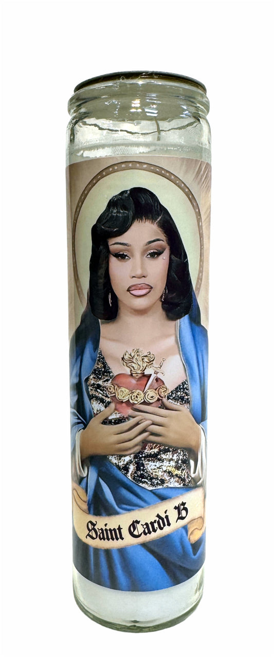 Saint Cardi B Prayer Candle