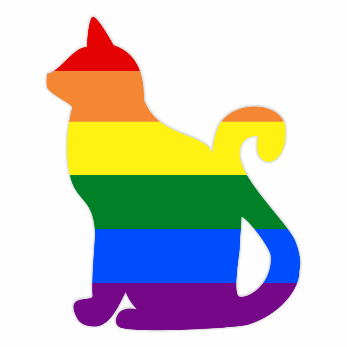 Cat Rainbow Sticker