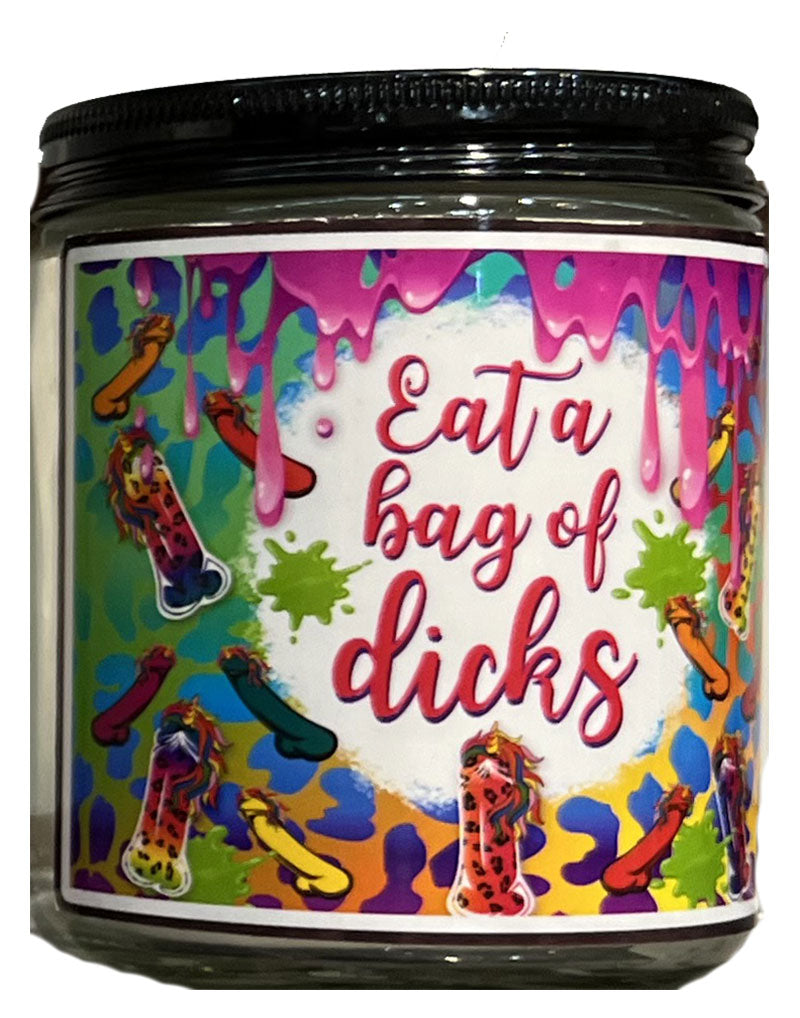Eat a Bag of D*s Candle