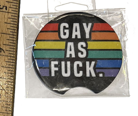 Gay as F Car Coaster
