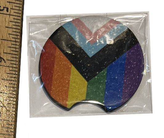 LGBTQ+ Flag Car Coaster