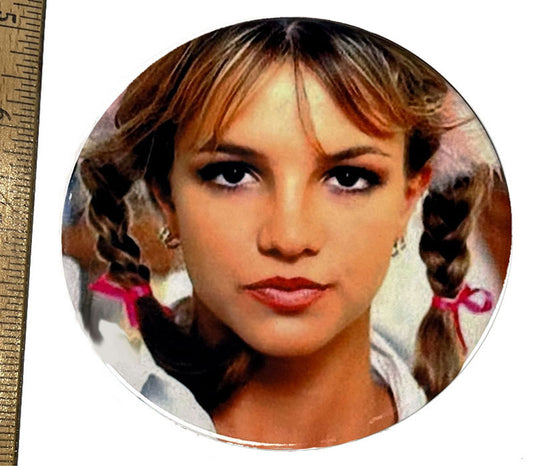 Britney Spears In  Braids Ceramic Coaster