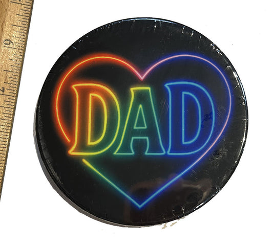 Dad Rainbow Ceramic Coaster