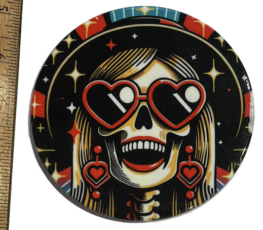 Dead But Killin' It Ceramic Coaster