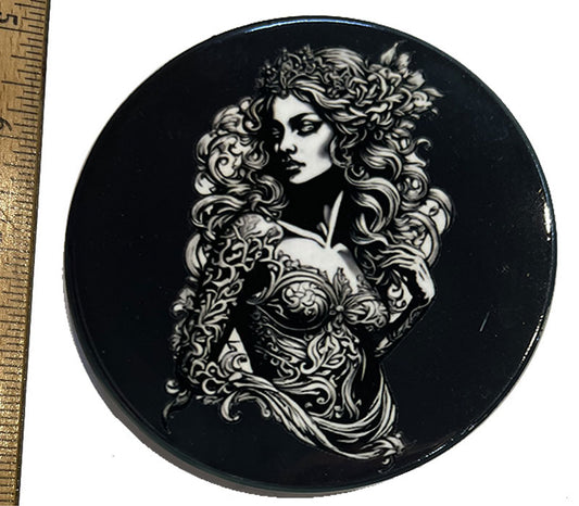 Flower Goddess Ceramic Coaster