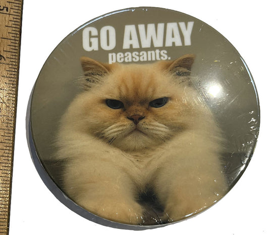 Go Away Peasants Ceramic Coaster