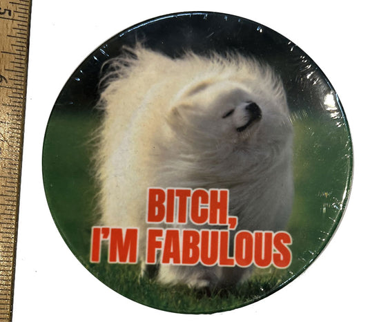 B*tch, I'm Fabulous Ceramic Coaster