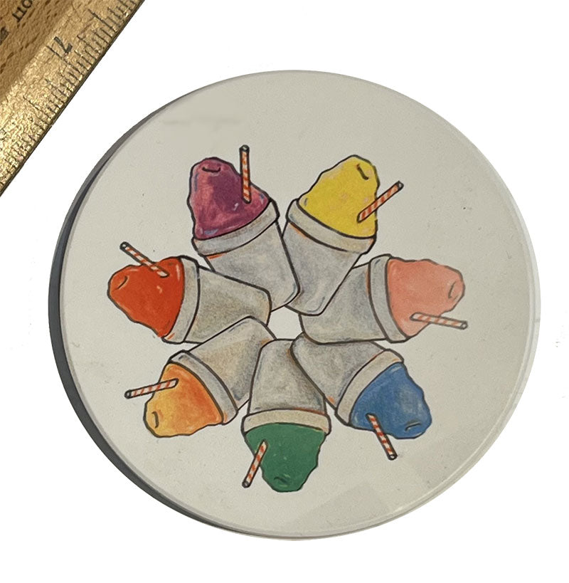 Snow Balls Ceramic Coaster