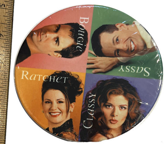 Will & Grace Ceramic Coaster
