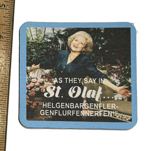 Golden Girls Rose Neoprene Coaster