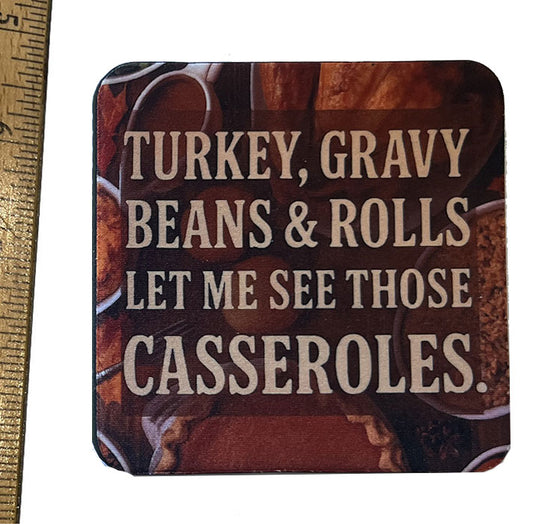 Casserole Chant Neoprene Coaster