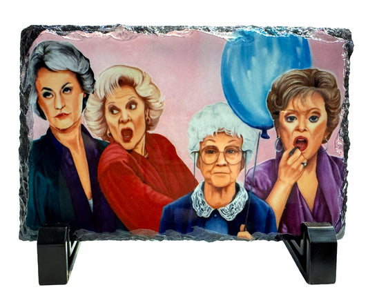 Golden Girls Party Slate Tile