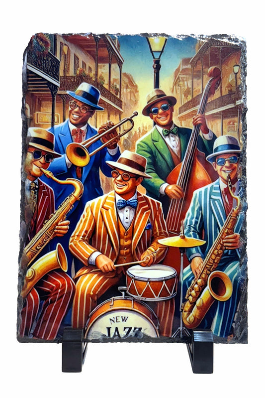 Jazz Band Slate Tile