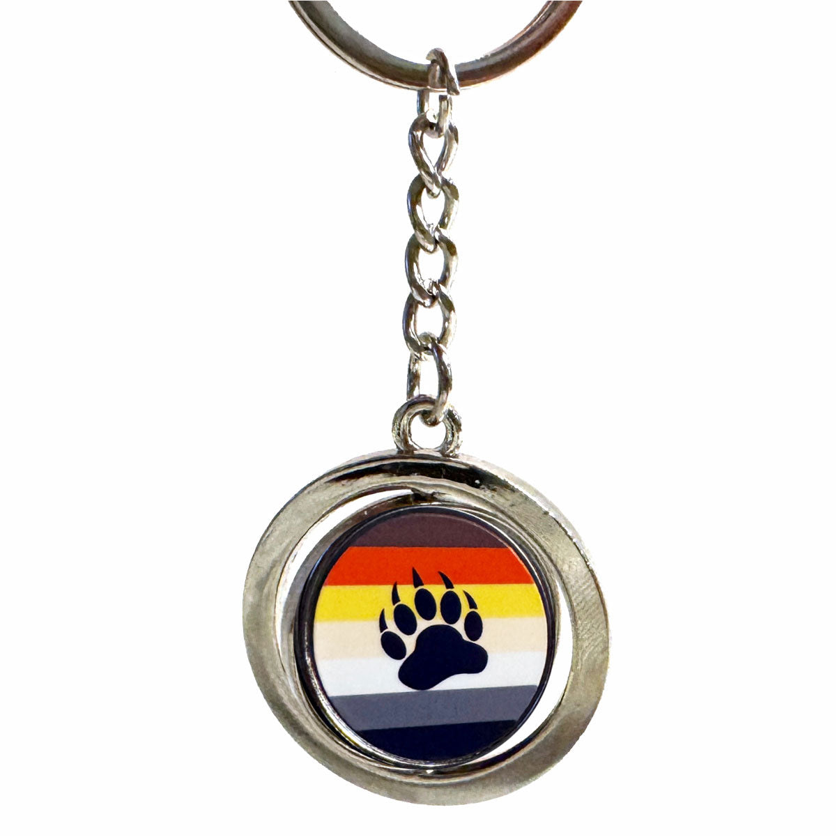 Bear Flag Spinning Keychain