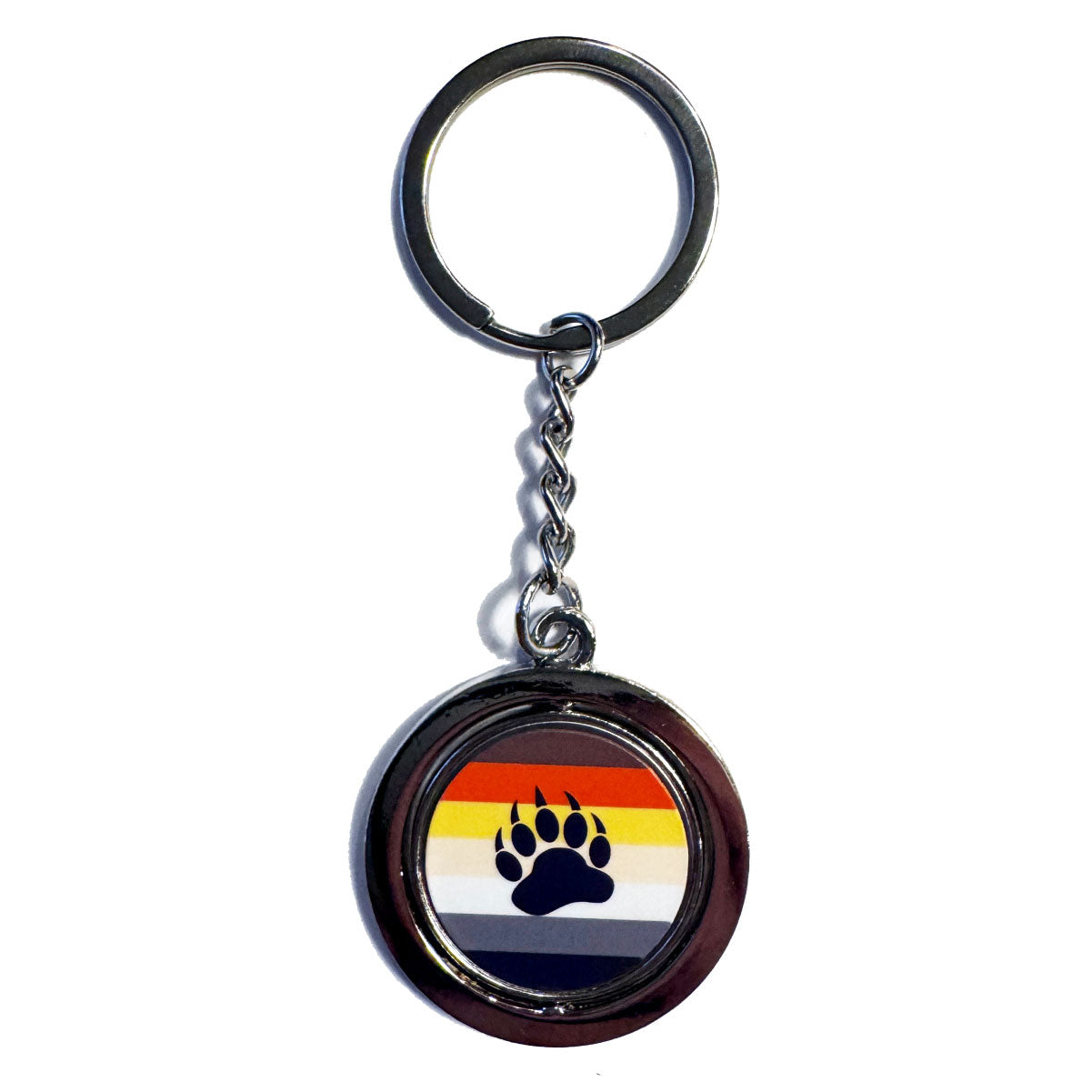 Bear Flag Spinning Keychain