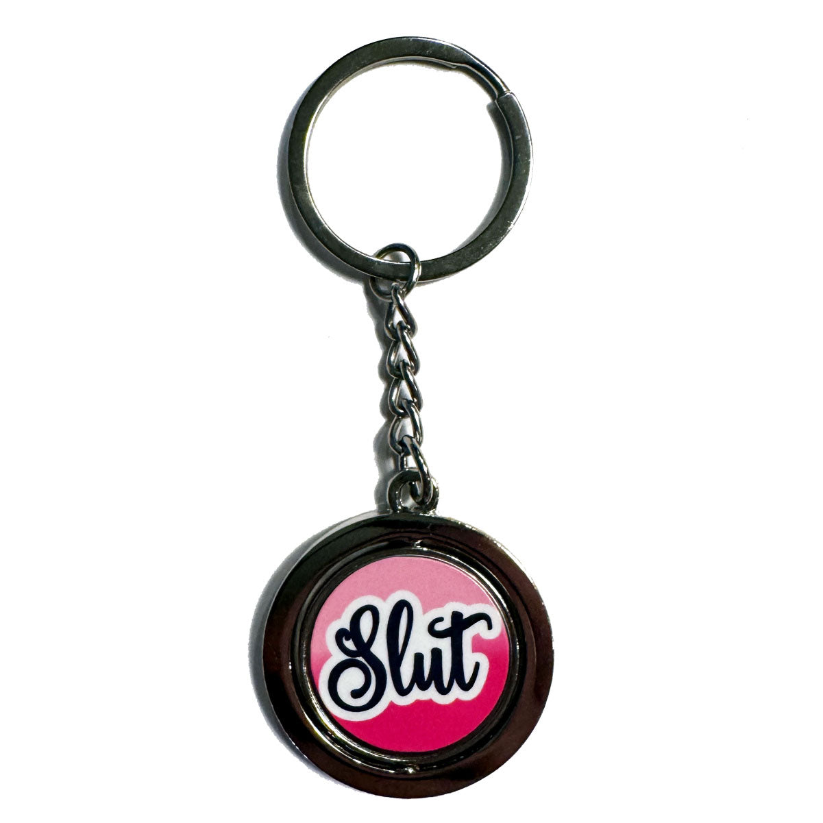 Slut Spinning Keychain