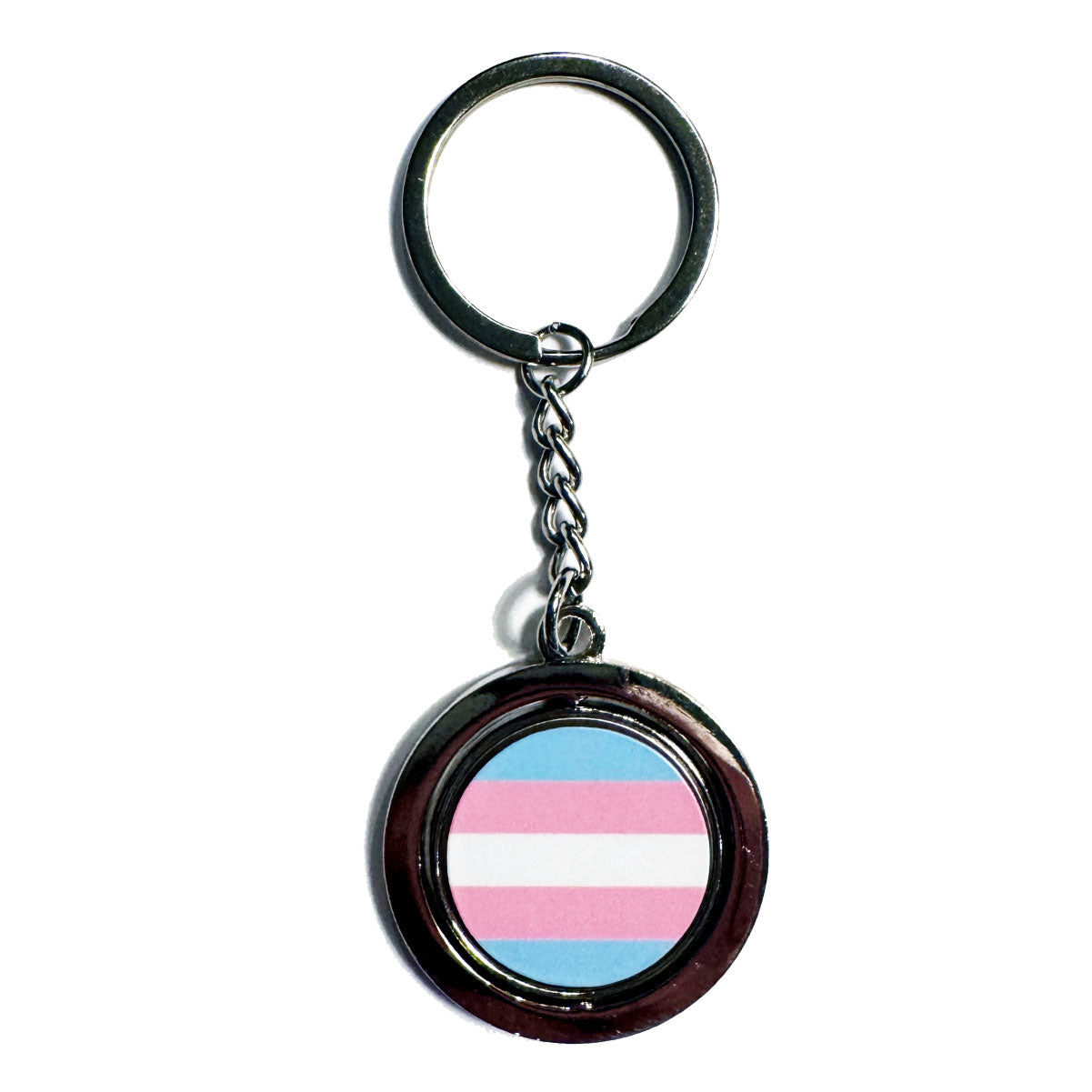 Transgender Spinning Keychain