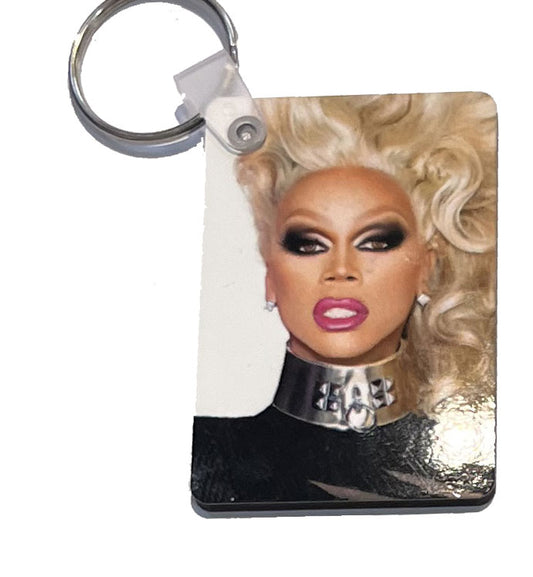 RuPaul Plaque Keychain