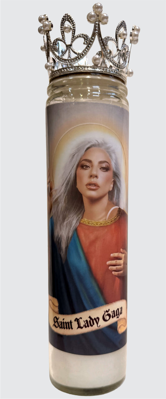 Saint Lady Gaga Candle