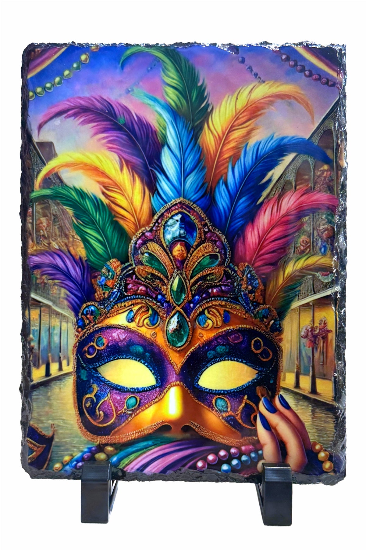 Mask Multi-Color Slate Tile